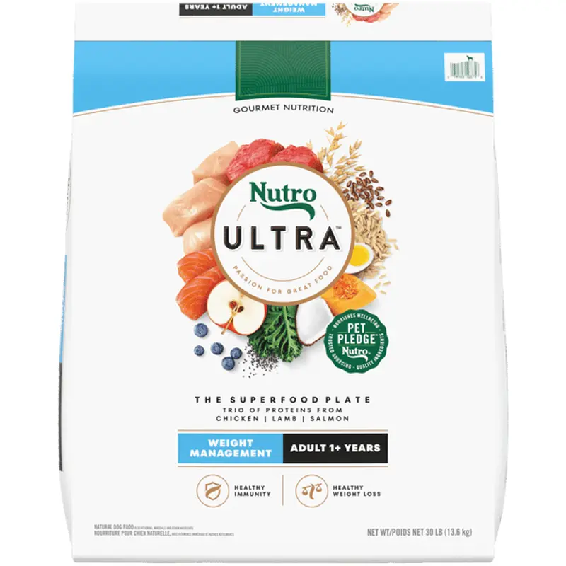 Nutro Ultra Dry Dog Food Adult Weight Management Formula 30lb bag