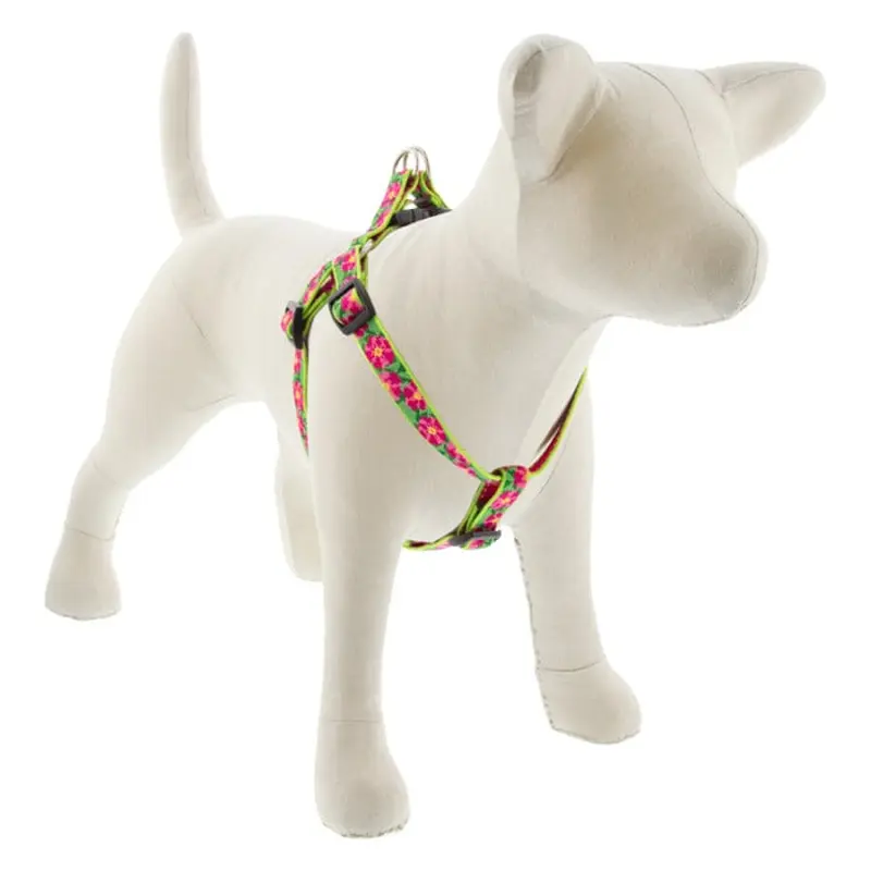 Lupine Pet Dog 3/4 In Wide 15-21 In Step  In Harness Original Designs Petunias