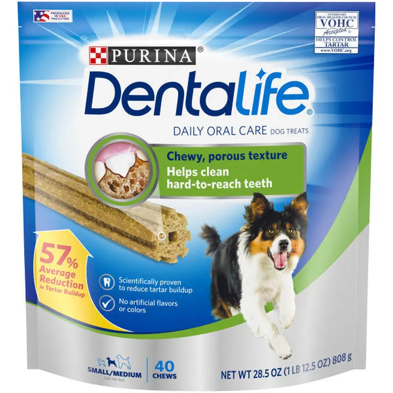 Purina DentaLife Made in USA Facilities Small Dog Dental Chews 28.5oz