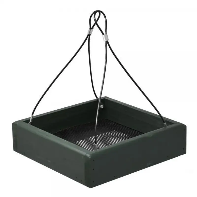 Gold Crest Petite Green Hanging Tray Feeder