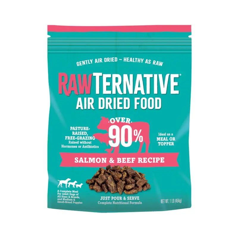 Rawternative Air Dried Dog Food Salmon and Beef 5lb