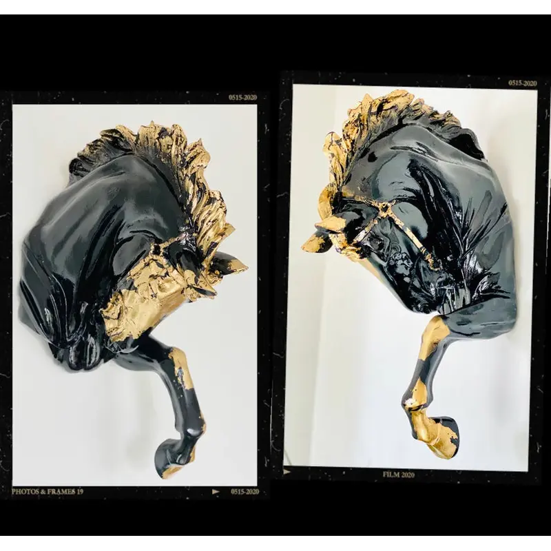 Horse Wall Bust Sculpture
