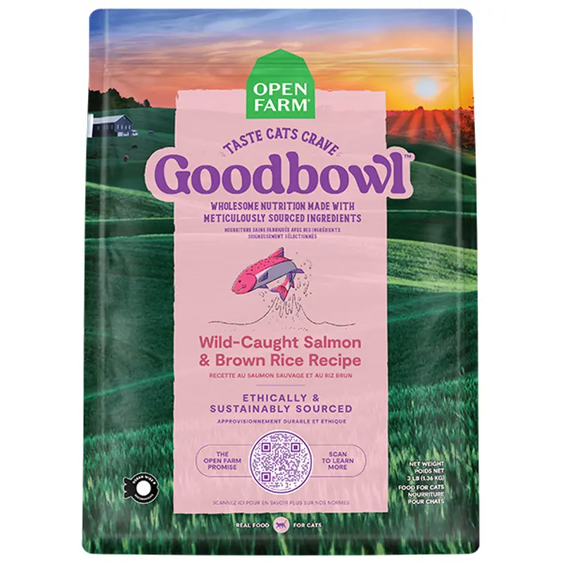 Open Farm Cat GoodBowl Salmon & Brown Rice 3 lb