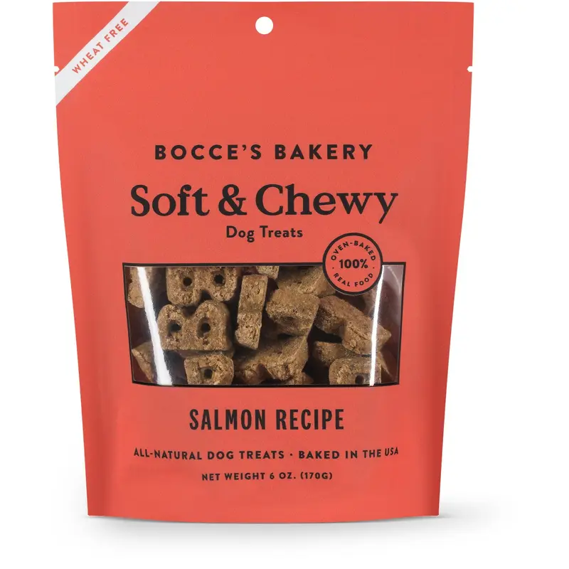 Bocce's Soft & Chewy Salmon 6 oz.