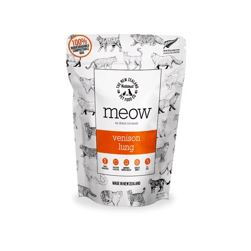New Zealand Natural Pet Food Co Meow Cat Treats - Venison - 1.76oz Bag