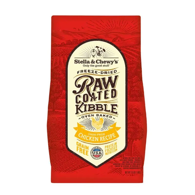Stella & Chewy's Cage-Free Chicken Raw Coated Kibble Dry Dog Food 10lb