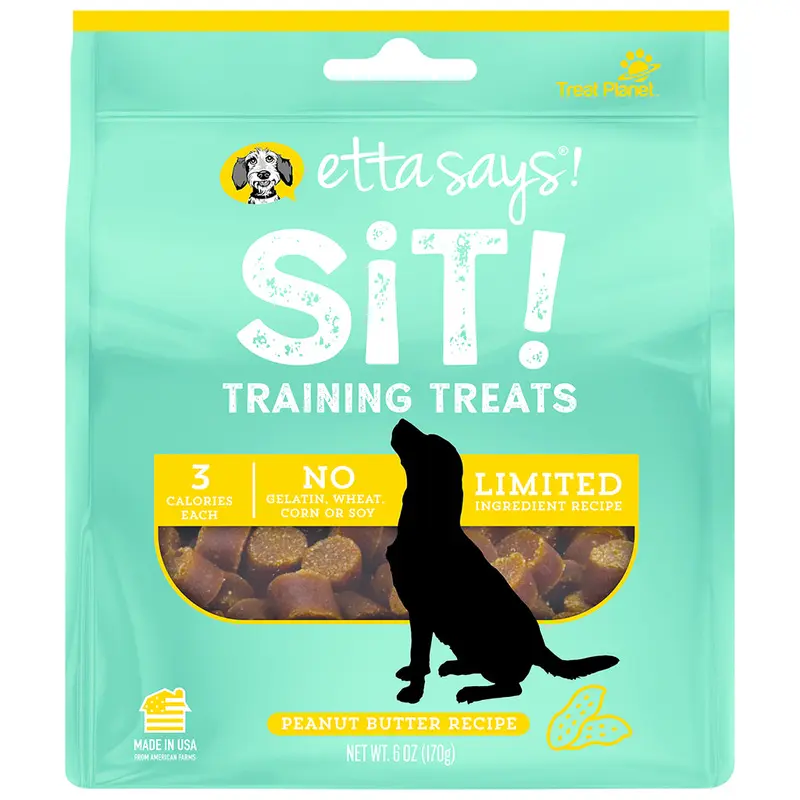 Etta Says Sit Training Peanut Butter Dog Treat - 6 oz