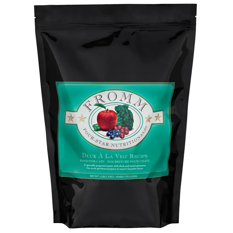 Fromm Four-Star Nutritionals Duck  La Veg Food for Cats 4 lb