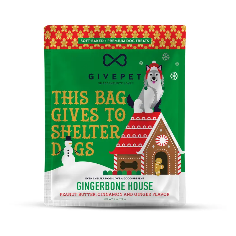 Givepet Gingerbone House PB, Cinnamon & Ginger 6 oz