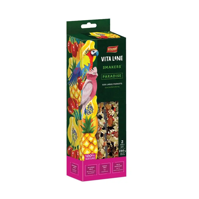 A&E Vitaline Smakers Paradise Bird Treat for Large Birds 2pk