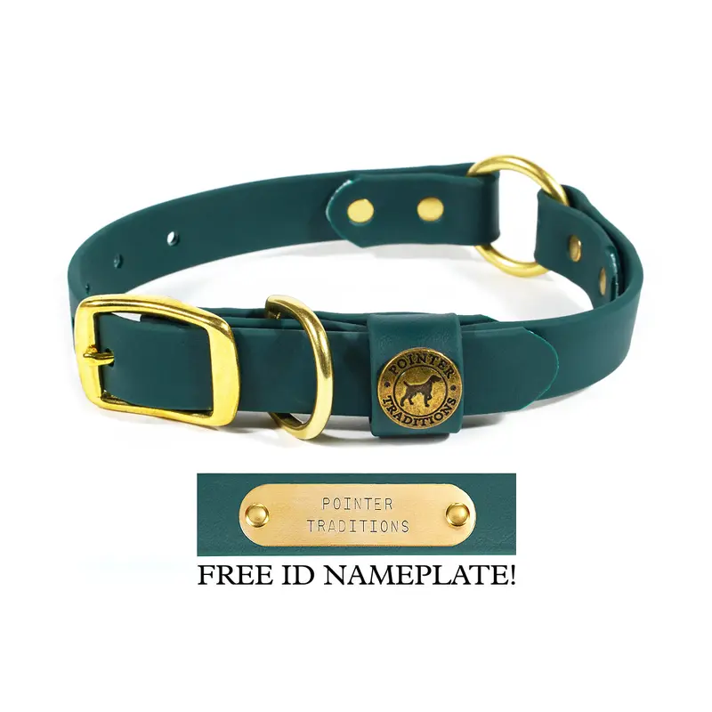 Hunting Dog Center Ring Collar - Woodland Green