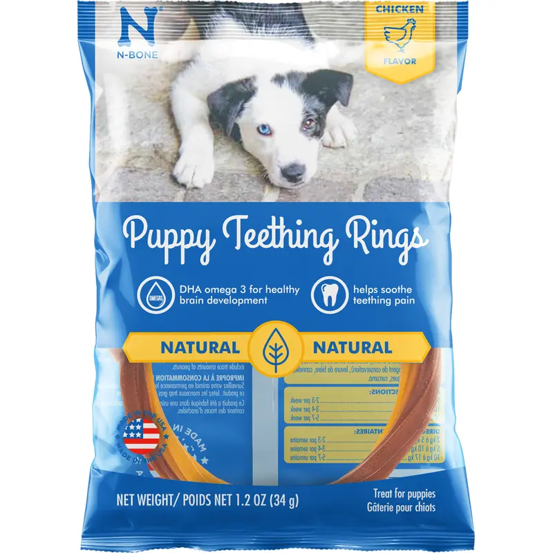 N-Bone Puppy Teething Rings Chicken Flavor Dog Treats