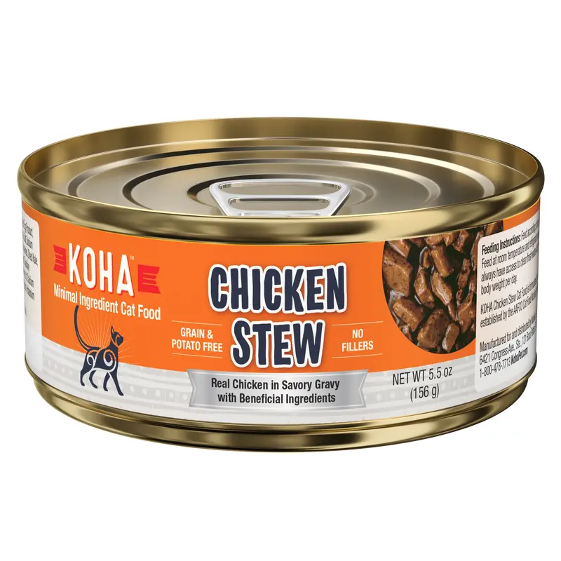 Koha Minimal Ingredient Chicken Stew for Cats 5.5oz