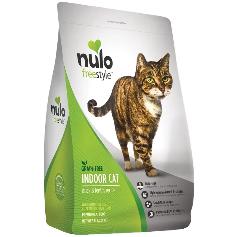 Nulo FreeStyle Grain Free Duck & Lentils Indoor Dry Cat Food 12lb