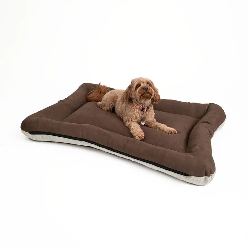 Snoozer All Day Reversible Dog Bed Large Hot Fudge Ivory