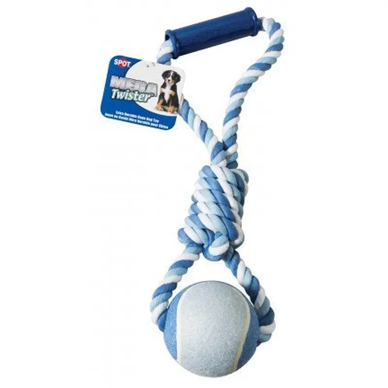 Spot Ethical Pet Dog Toy Mega Twister Mega Ball Tug