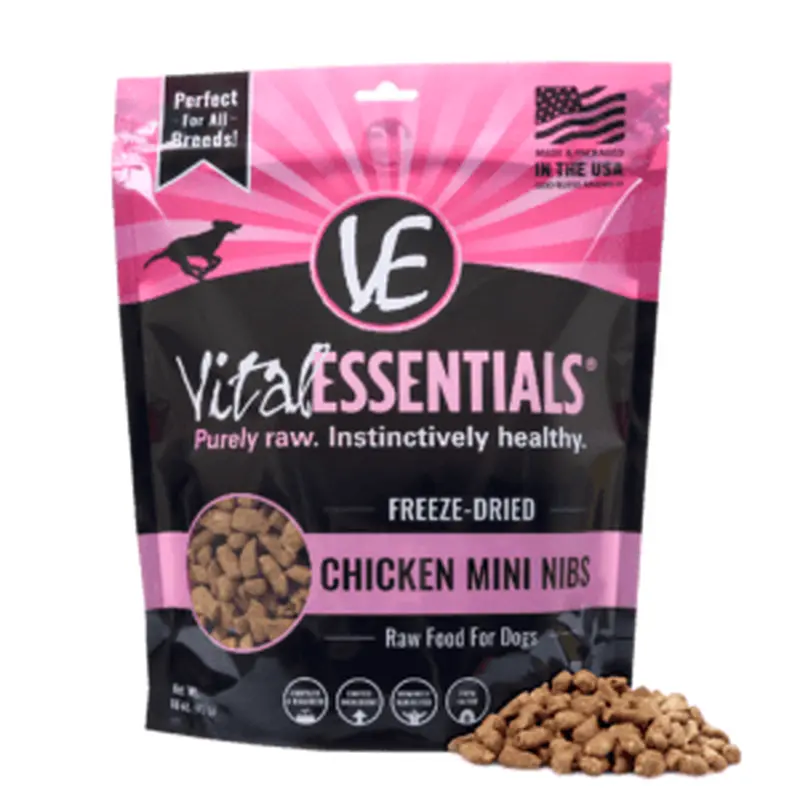 Vital Essentials Freeze Dried Mini Nibss 14oz Chicken