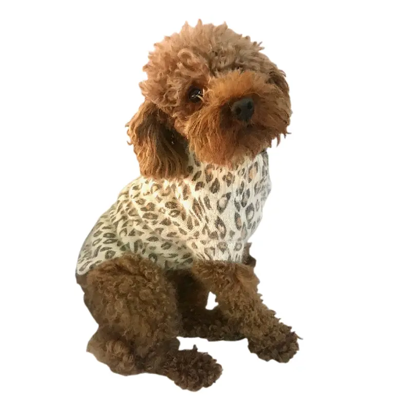 Luxury Sno Leopard Mock Neck Sweater