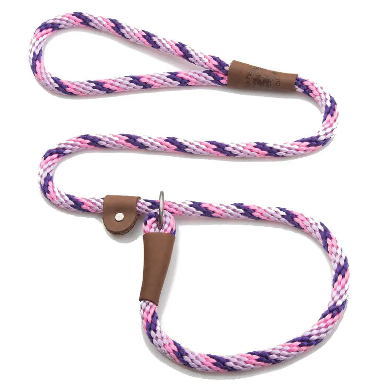 Mendota Products Dog Slip Leash 1/2" X 6' Pink Chocolate