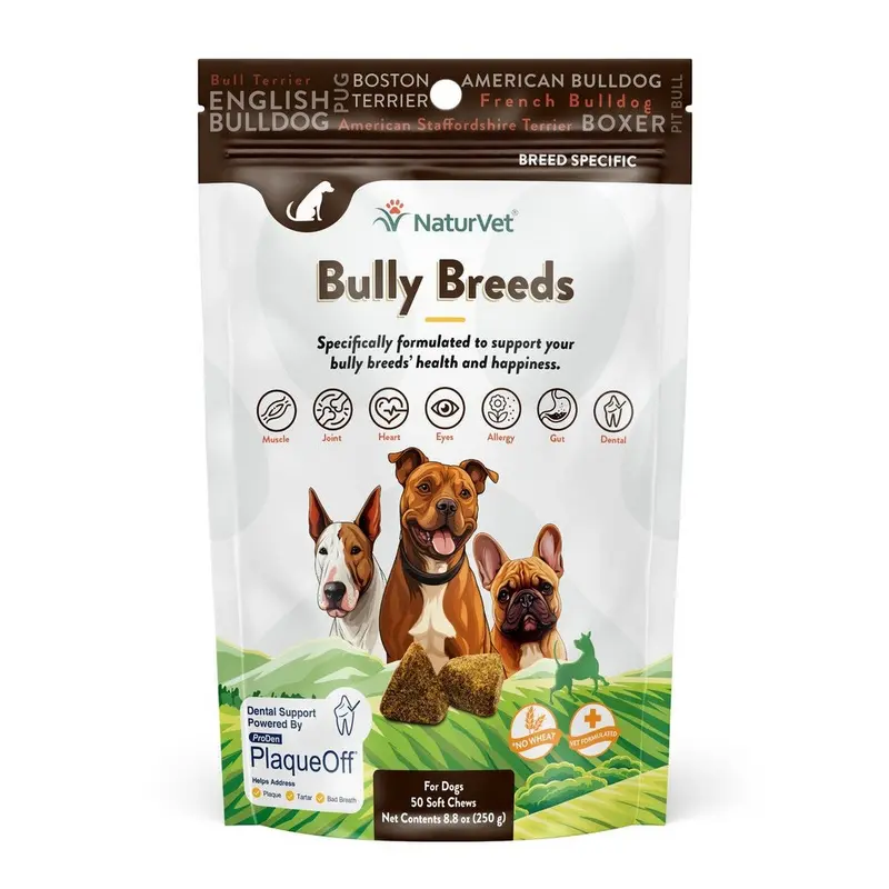 NaturVet Bully Breeds Vitamin Soft Chews 50Ct