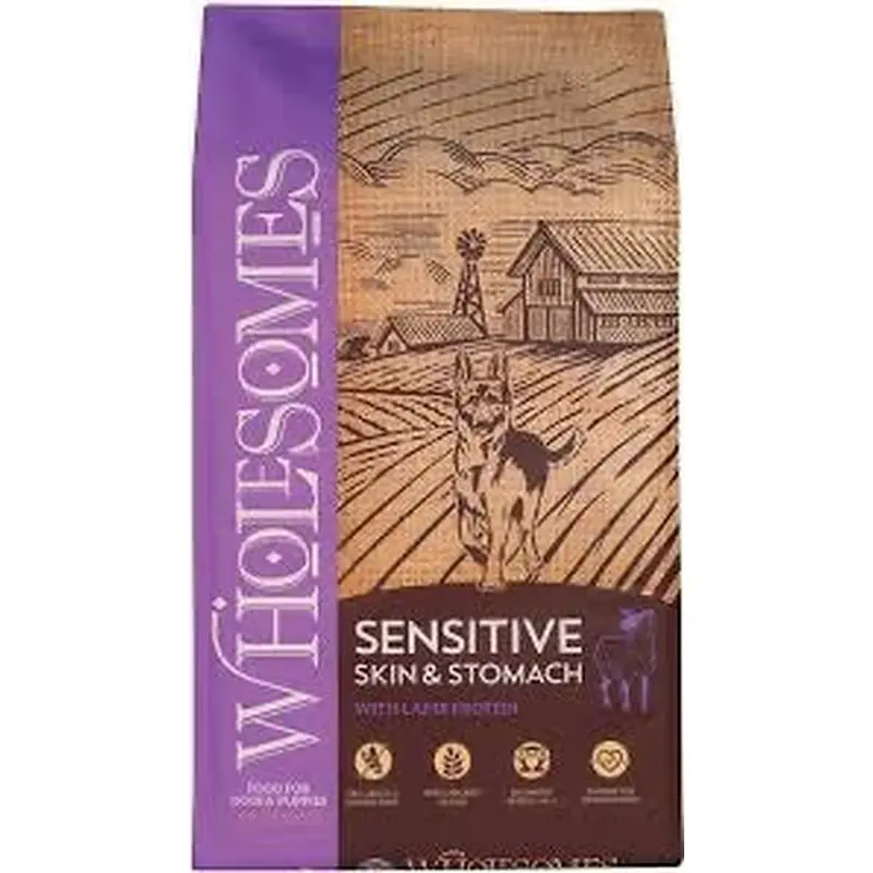 Wholesomes Sensitive Skin & Stomach Lamb Dry Dog Food (30 lb)