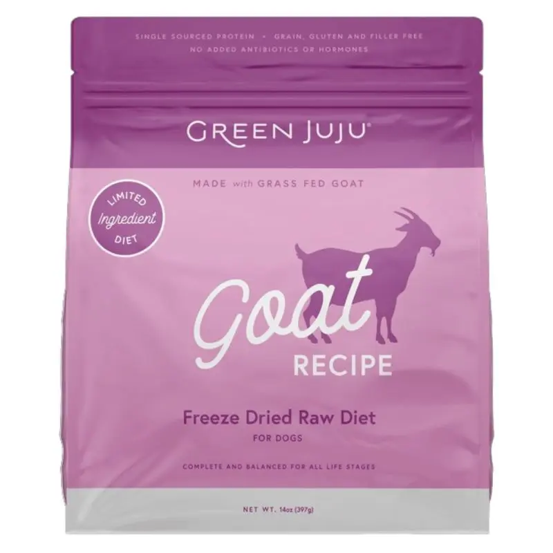 Green Juju Freeze Dried Goat Raw Dog Food 14oz