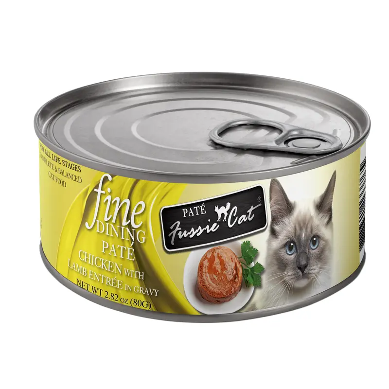 Fussie Cat Fine Dining Pate Chicken with Lamb Entre 2.82oz