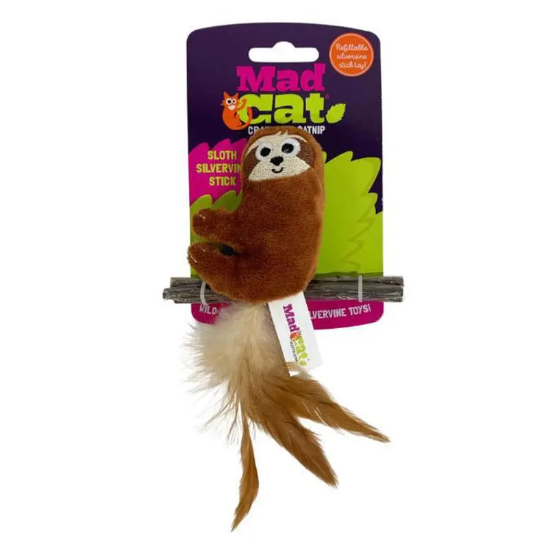Mad Cat Sloth with Silvervine Cat Toy