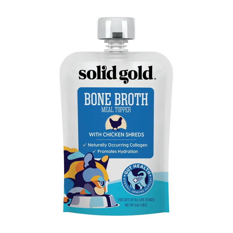 Sold Gold Bone Broth 3oz  Chicken Shreds