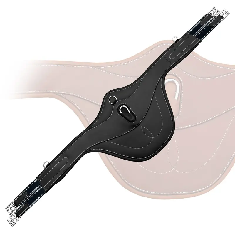 ExionPro AdaptLine Belly Guard Girth - Navy Blue Elastic With White Lines