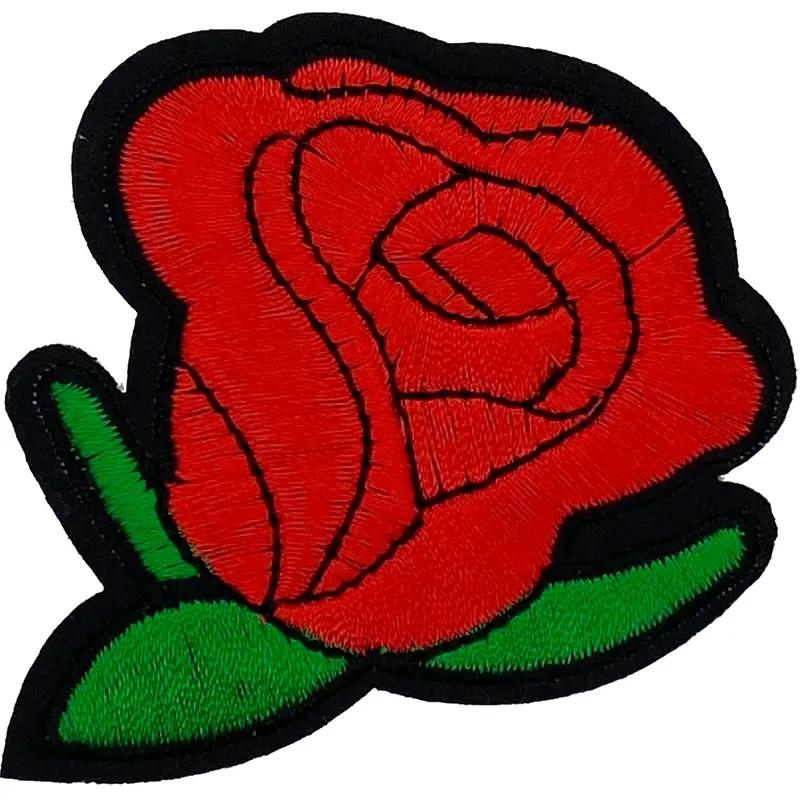 Single Red Rose - Patch