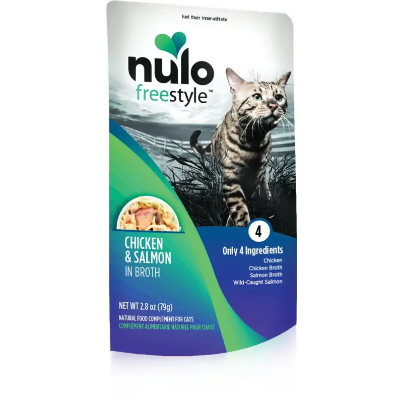 Nulo FreeStyle Chicken & Salmon in Broth Wet Cat Food, 2.8 oz