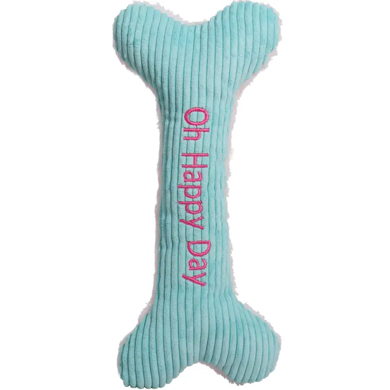 HuggleHounds Oh Happy Day Birthday (Or Any Day!) Plush Bone Dog Toy