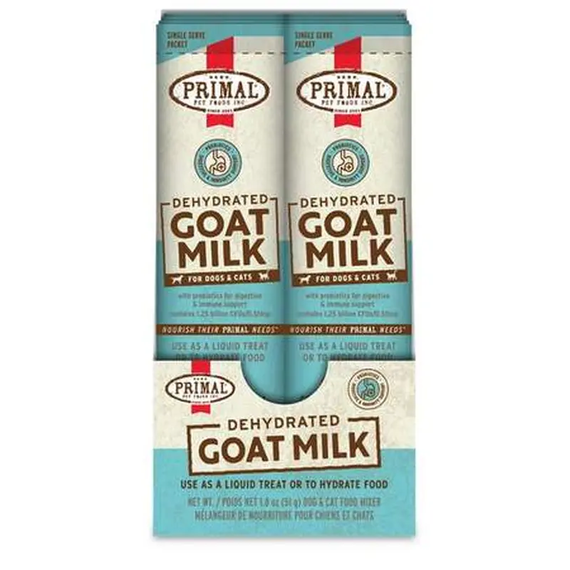 Primal Dog Topper Goat Milk Dehydrated 1.8 oz 10pk