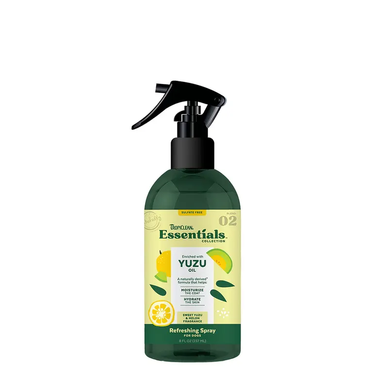 TropiClean Essentials Yuzu Fruit Deodorizing Spray 8oz