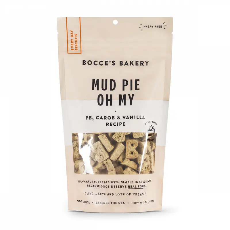 Bocce's Bakery Every Day Mud Pie Oh My Biscuit Dog Treats