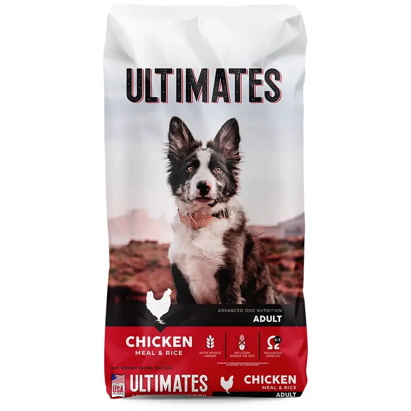 Ultimates Adult Chicken Meal & Brown Rice Dry Dog Food (28lb)