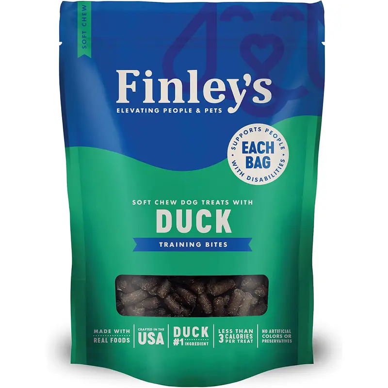 Finley's Duck Recipe Soft Chew Training Bites Dog Treats 16oz