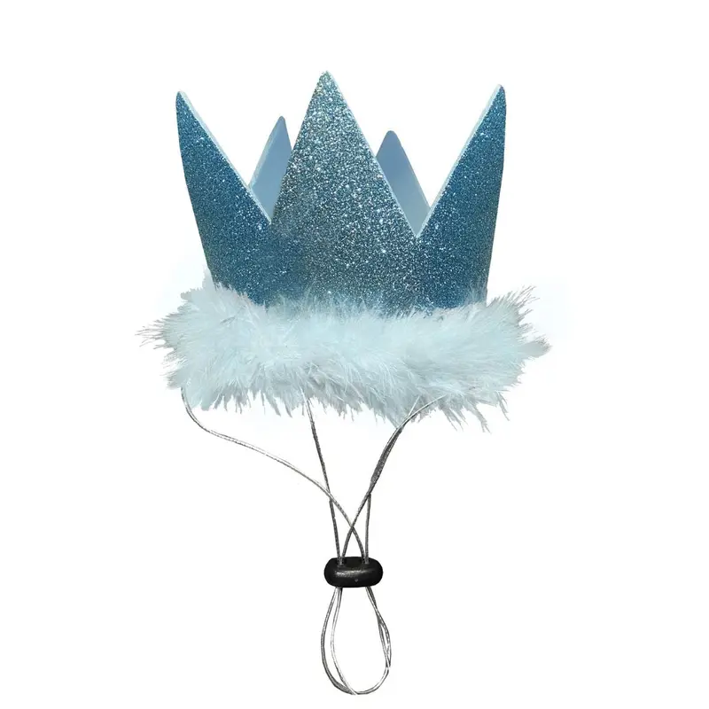 Huxley & Kent Party Crown for Dogs & Cats Small Blue