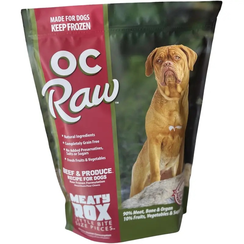 OC Raw Beef & Produce Meaty Rox Dog Food 7lb