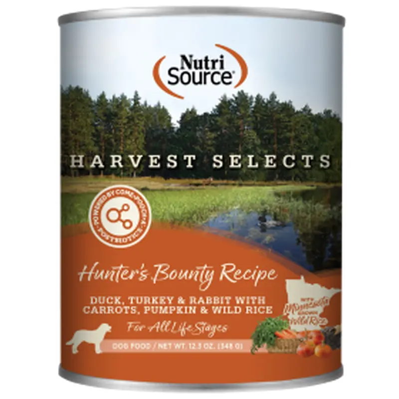 NutriSource Harvest Selects Hunter's Bounty Wet Dog Food 12.3oz