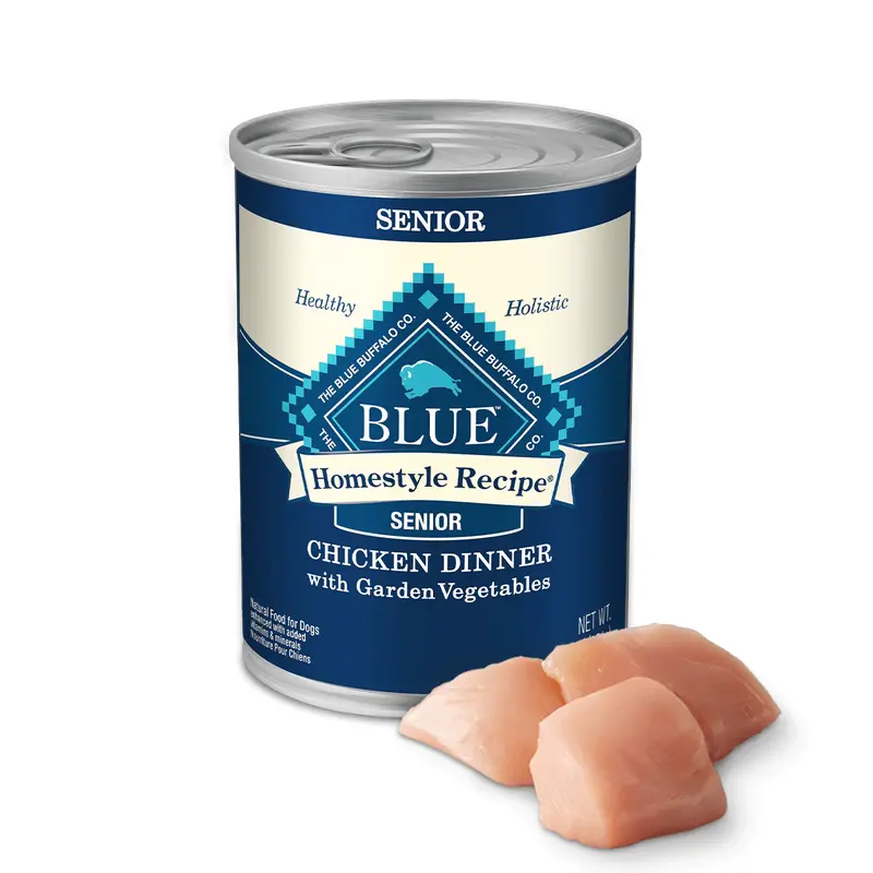 Blue Buffalo Senior Homestyle Chicken with Garden Vegetables Wet Dog Cans (12.5oz)