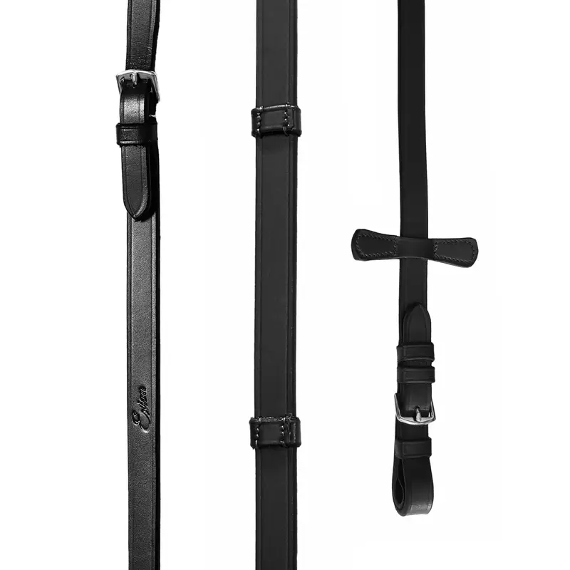 ExionPro Leather Reins with Seven Hand Stoppers