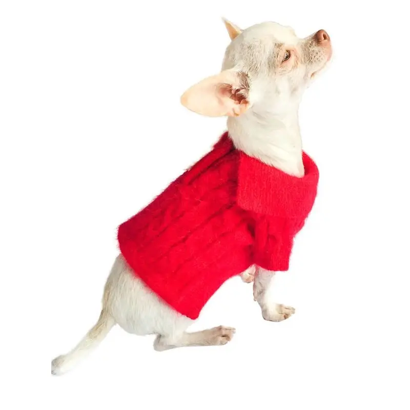 Luxury Preppy Cable Polo Sweater, Red
