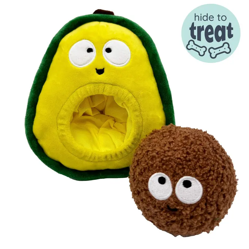 Huxley & Kent Pop 'n Fetch Avocado Dog Toy Large