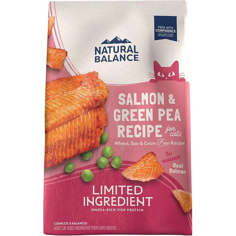 Natural Balance Grain Free Dry Cat Food - Salmon & Green Pea Formula - 4lb Bag