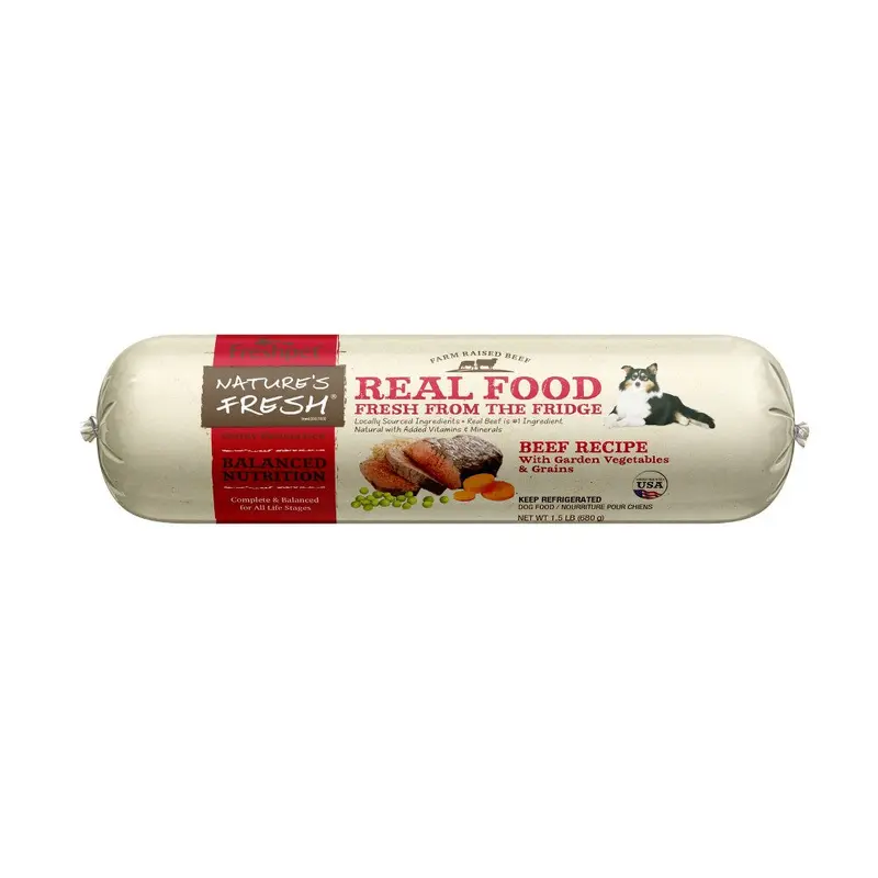 Freshpet Nature's Fresh Roll Beef Recipe Refrigerated Wet Dog Food - 1.5lbs