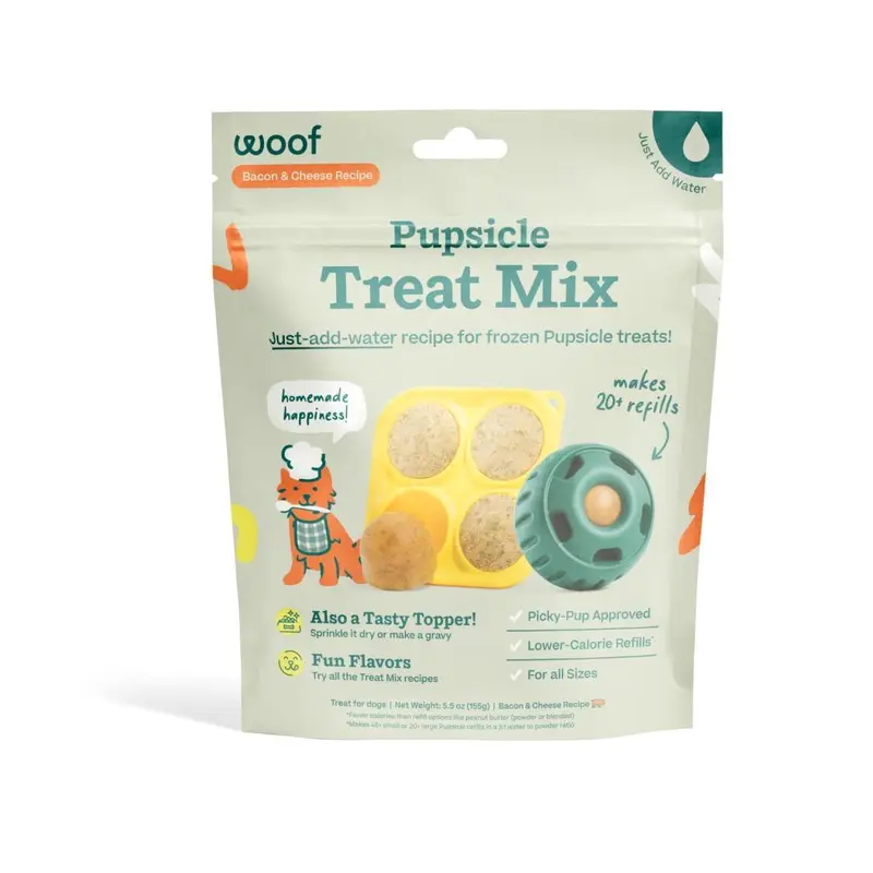 Woof Pet Pupsicle Treat Mix Balanced Bacon & Cheese 5.5 oz