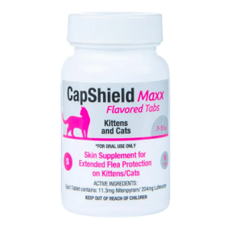 CapShield Maxx Feline Flea Tabs 7-15lb 6ct
