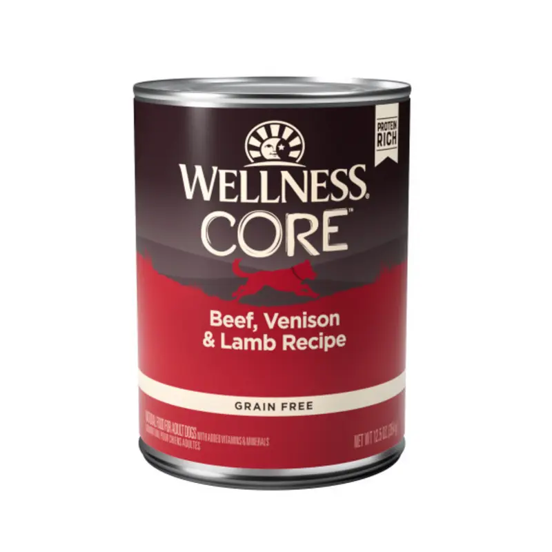 Wellness CORE Grain Free Natural Beef, Venison and Lamb Recipe Wet Canned Dog Food
